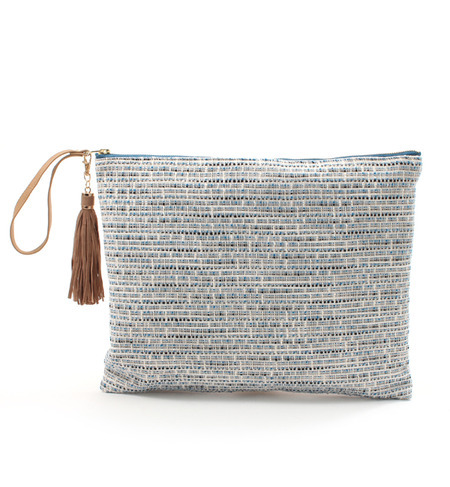 ラフィ ツイードクラッチ