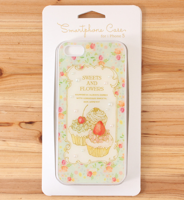 【ボン・フェット/Bonnes Fetes】 スイーツ＆フラワー iPhone5 ケース [3000円(税込)以上で送料無料]