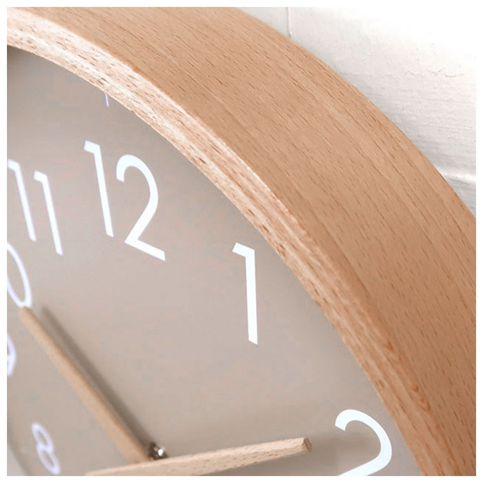 壁掛け時計 おしゃれ 通販 掛け時計 ウォールクロック S CAMPAS キャンパス 木製 木目調|BACKYARD  FAMILY(バックヤードファミリー)の通販｜アイルミネ
