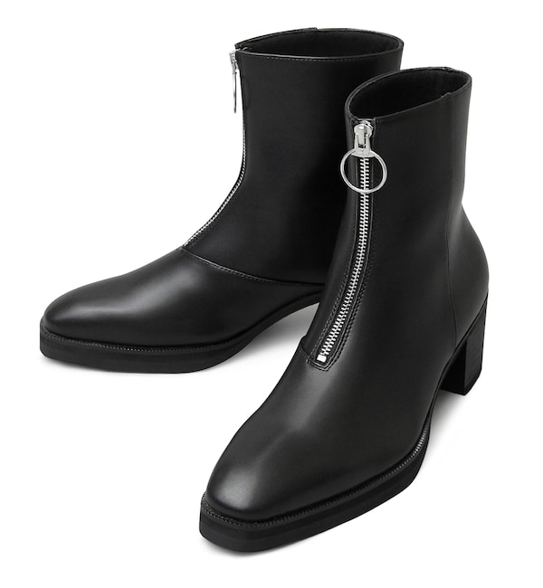 モテ系メンズファッション|【バックヤードファミリー/BACKYARD FAMILY】 glabella Front Zip Heel Boots