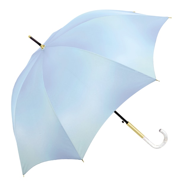 【バックヤードファミリー/BACKYARD FAMILY】 晴雨兼用傘 長傘 58cm 通販 グラスファイバー レインボー グラデーション 雨傘 日傘 傘