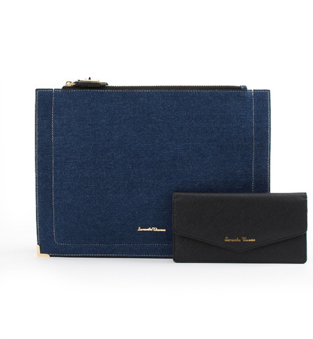 【サマンサタバサ/Samantha Thavasa】 デニム クラッチ [送料無料]