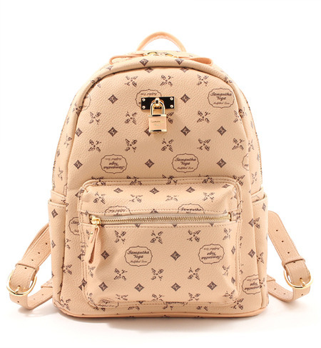 総柄プリントバッグパック