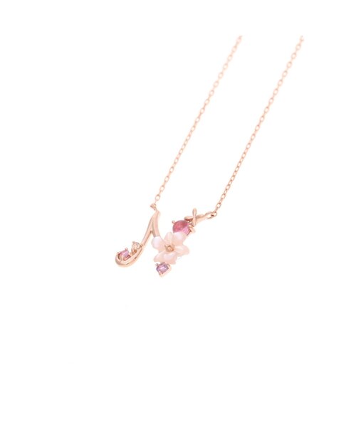 フラワーレターズイニシャルネックレス≪N≫|Samantha Jewelry