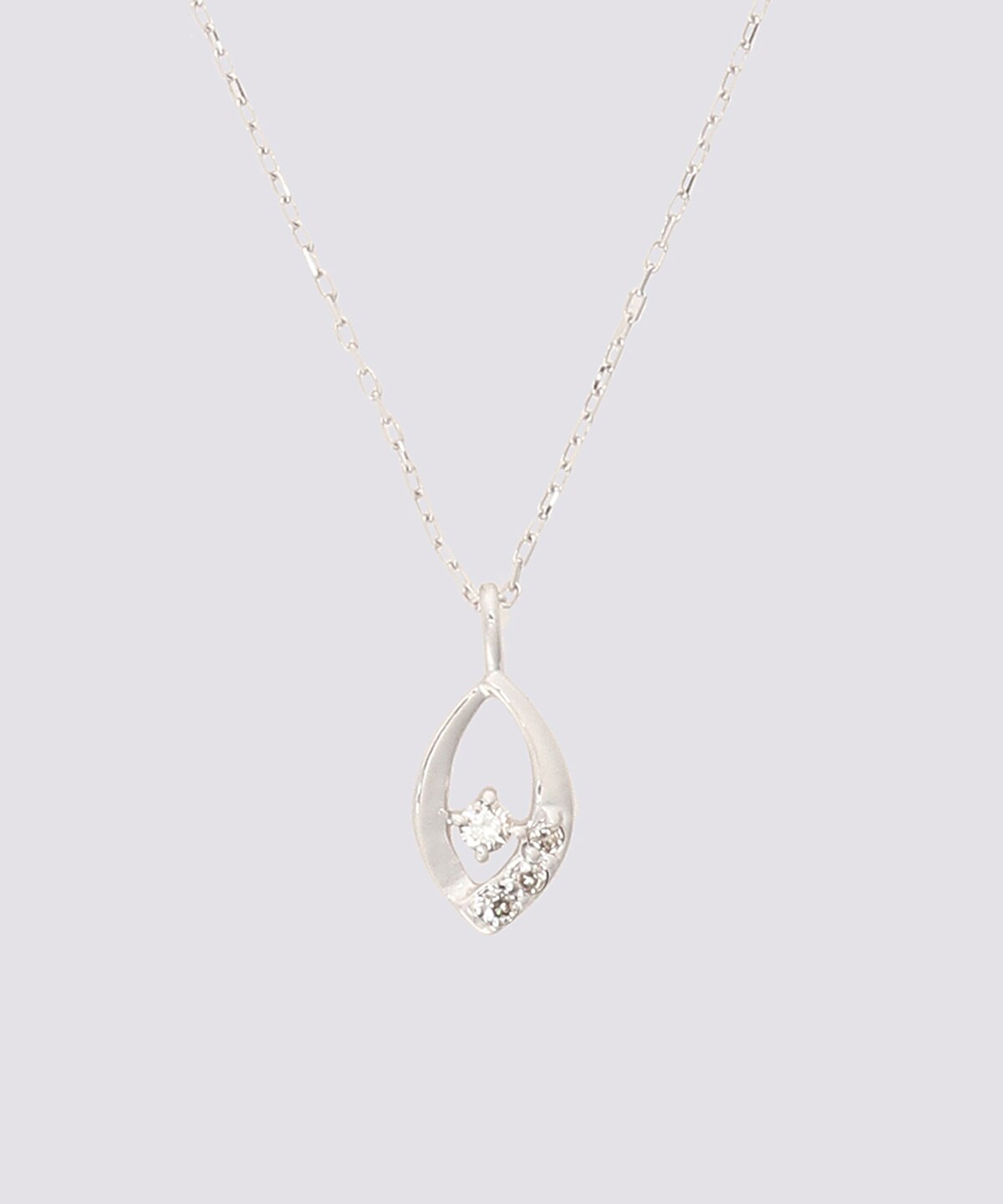 K10 WG ダイヤモンド ドロップネックレス|Samantha Jewelry(サマンサ