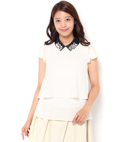 【アンド クチュール/And Couture】 《and Girlコラボ》2wayブラウス [送料無料]