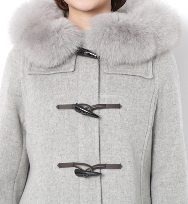 And Coutureダッフル 美人百花1月号山本美月さん着用ウールビーバー