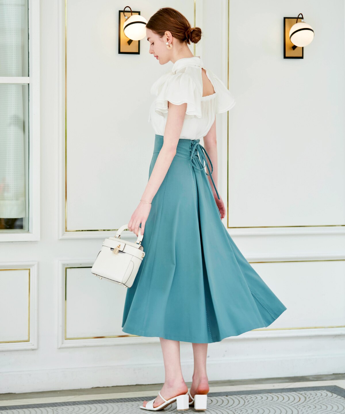ハンドステッチフレアスカート|And Couture(アンドクチュール)の通販