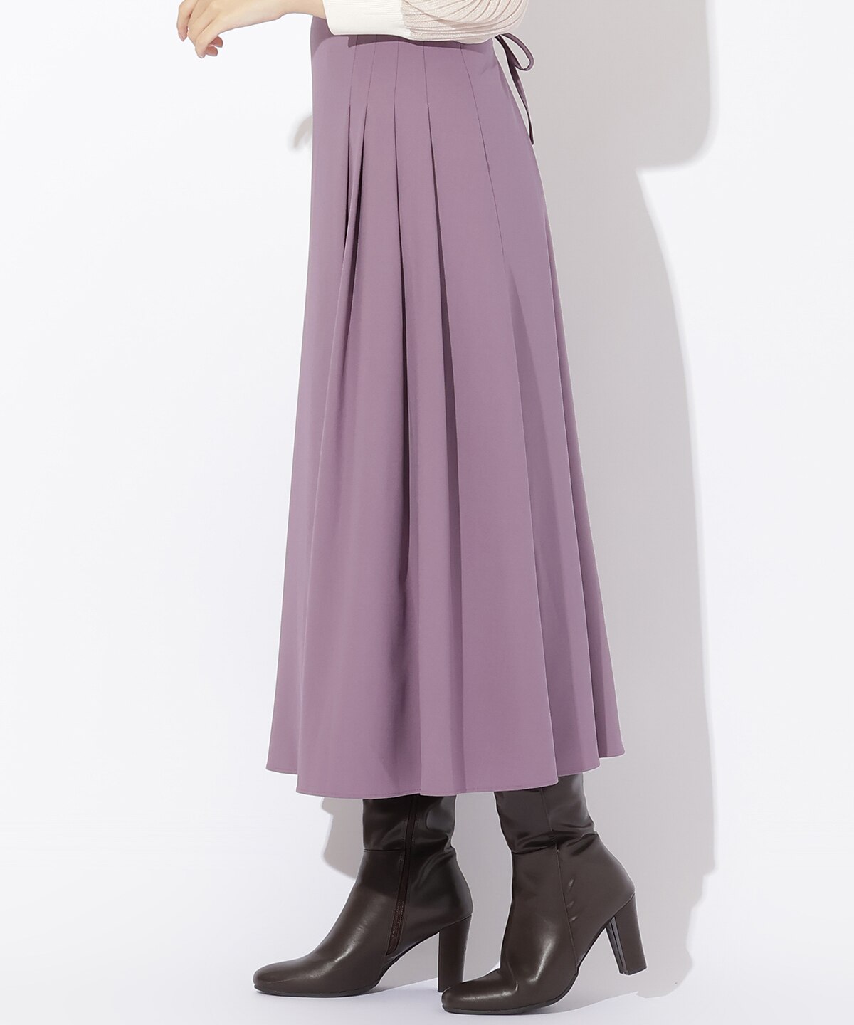 アシメタックプリーツスカート|And Couture(アンドクチュール)の通販