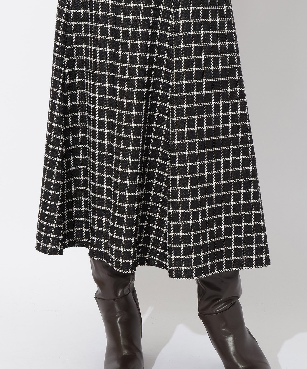 ロービングツイードバックジップスカート|And Couture(アンド