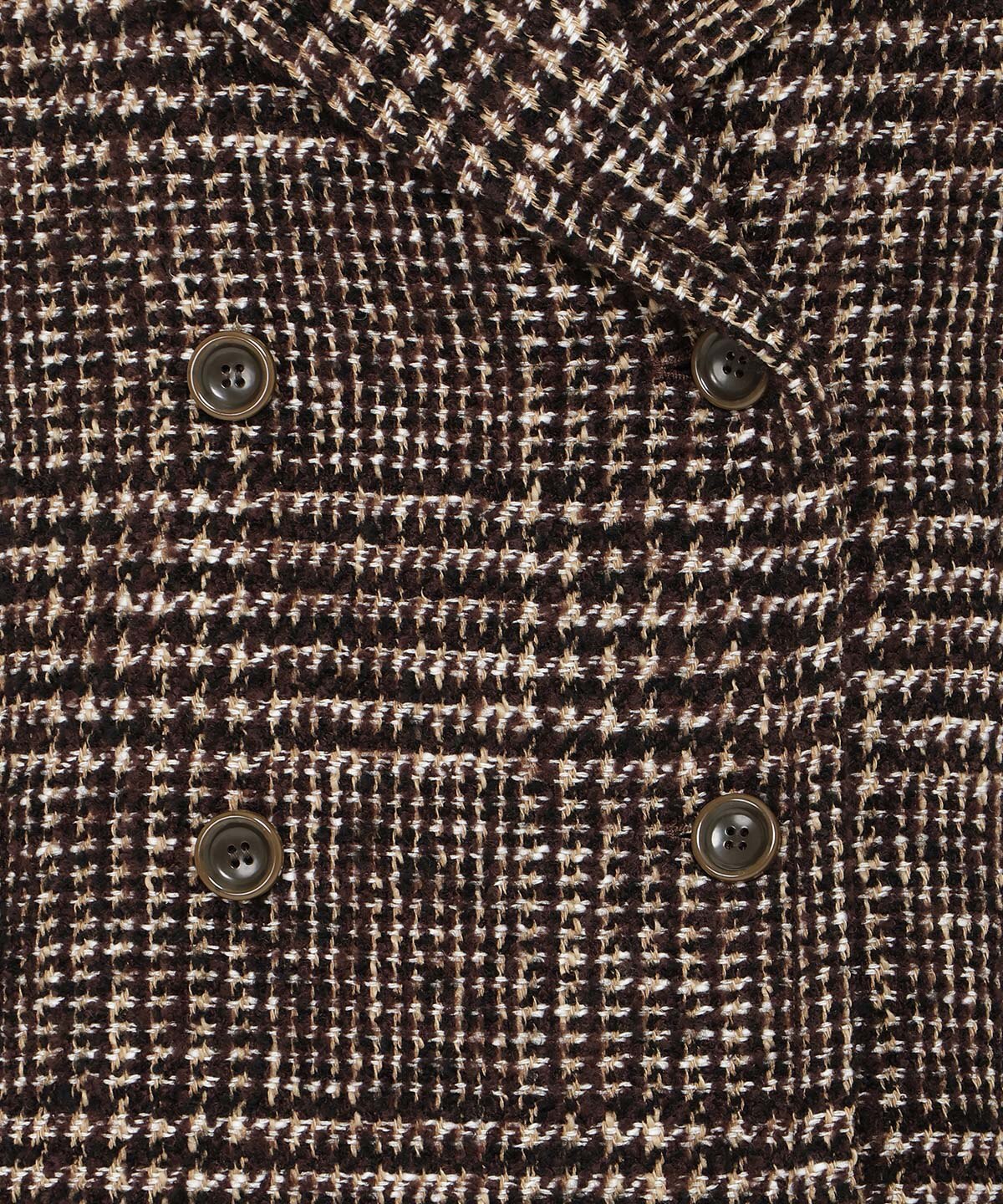 yuni（ユニ ）の「Wool/Check bal collar short コート（その他アウター）」 - WEAR