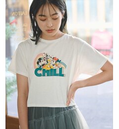 ディズニー/CHILLプリントTシャツ