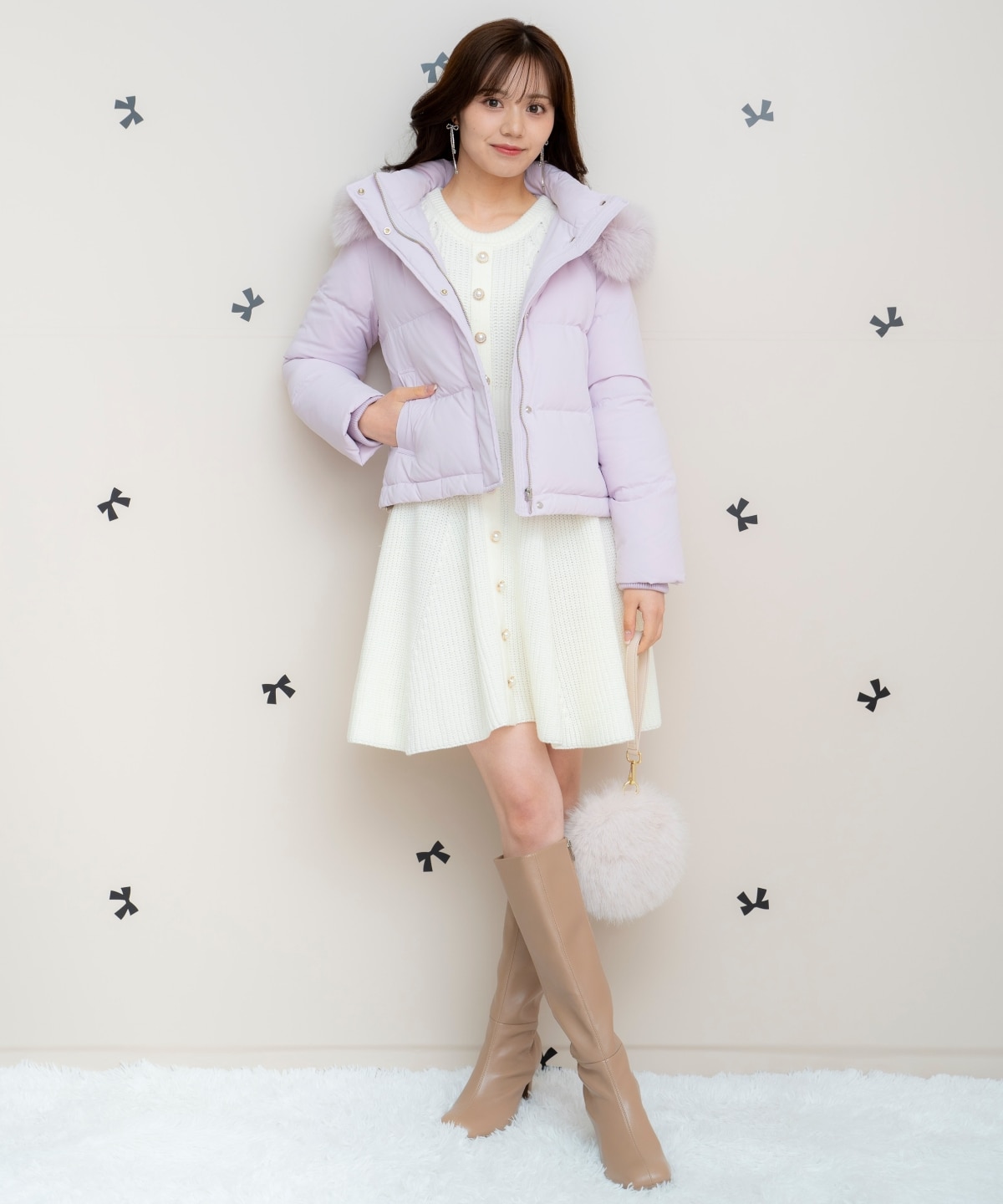 FOXファー付きショートダウン|WILLSELECTION(ウィルセレクション