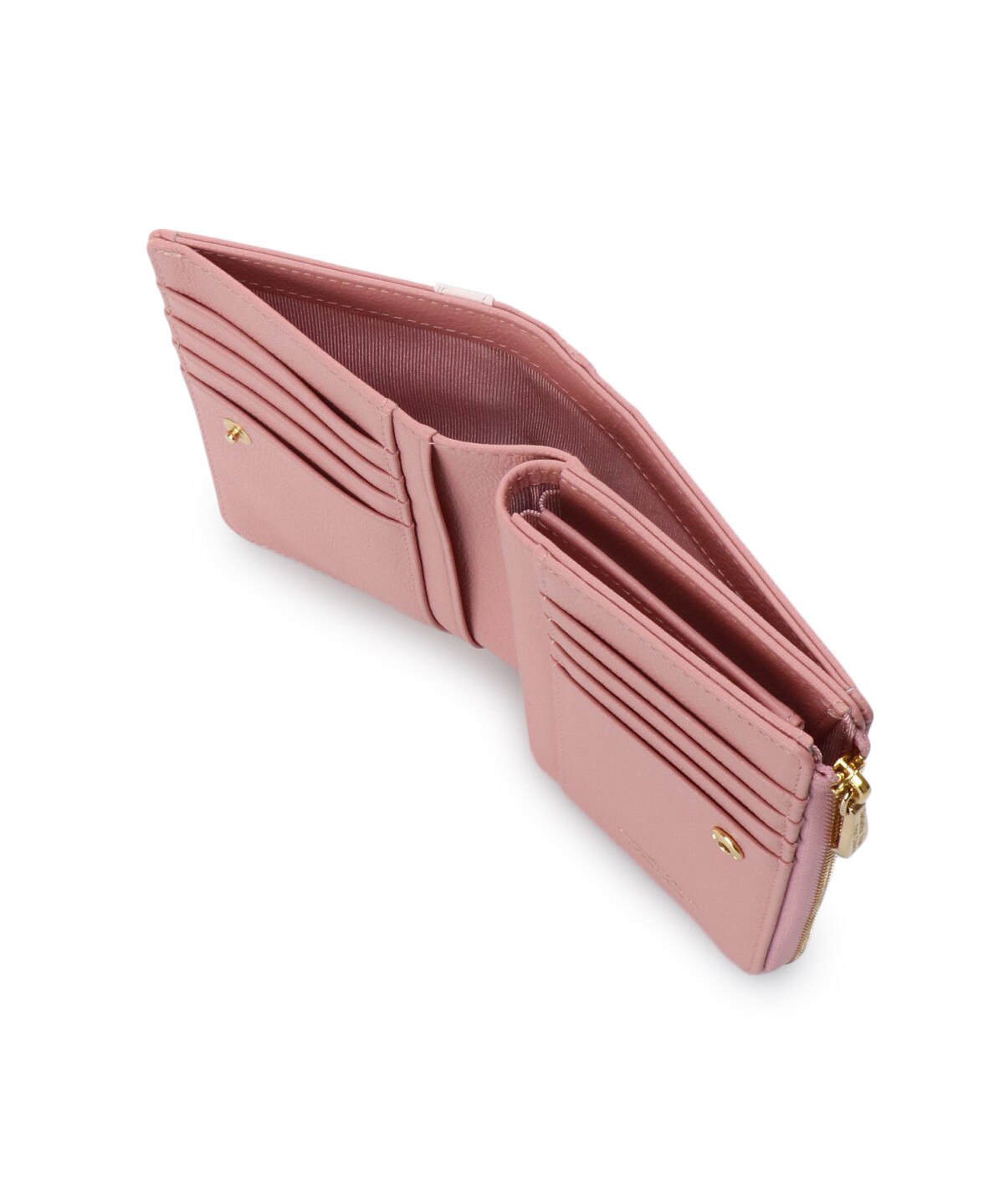 フラワー金具ベルト 折財布