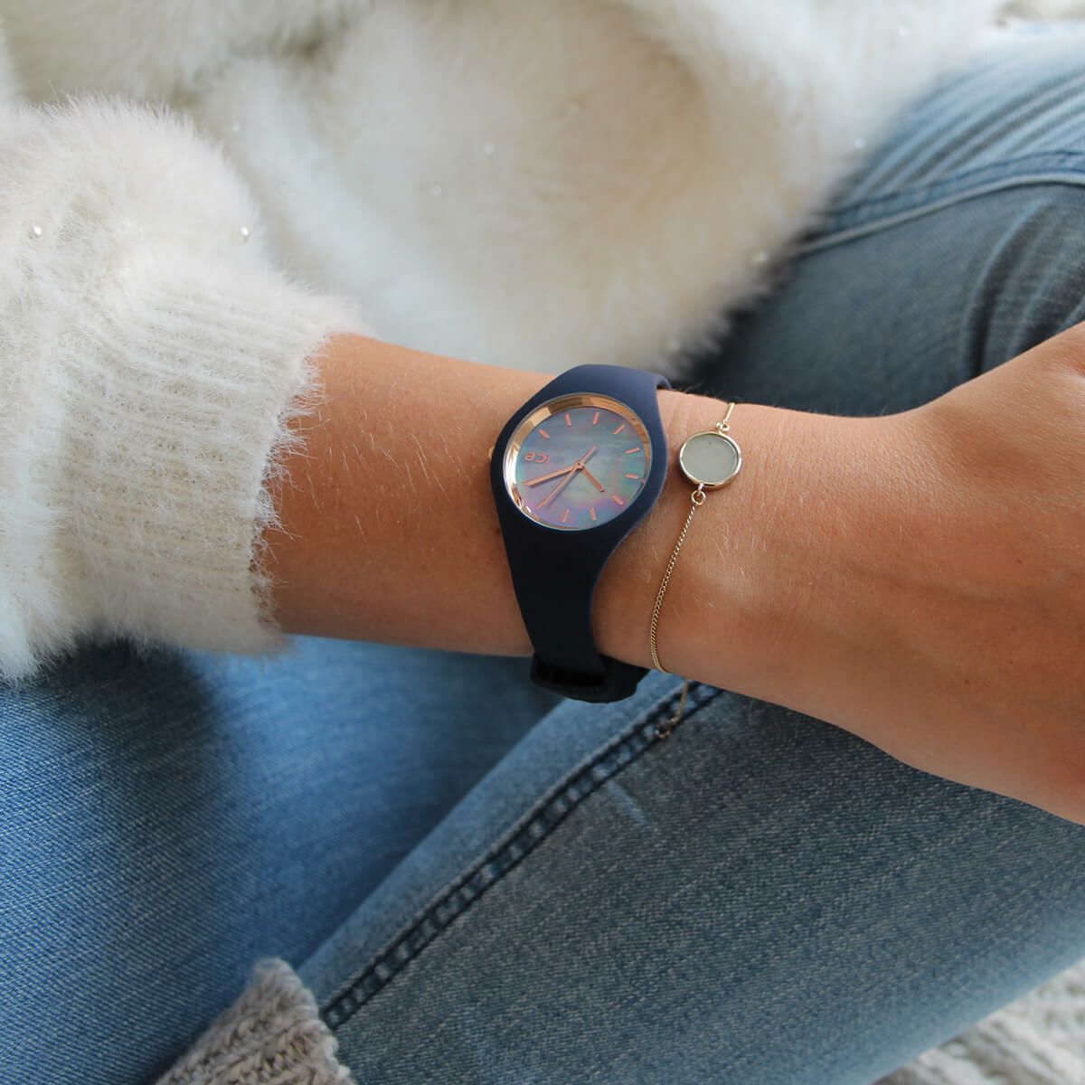 腕時計 ICE WATCH メンズ ICE GLITTER アイスウォッチ アイスグリッター クオーツ 001350 ピンクゴールド ピンクゴールド