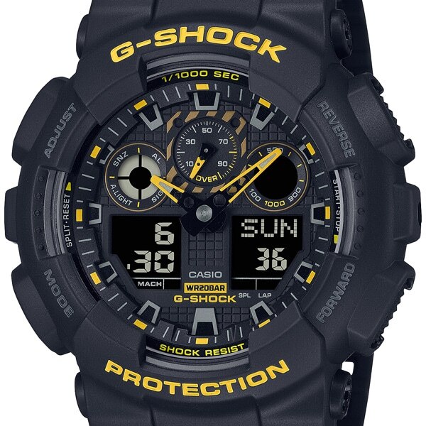 G-SHOCK】Caution Yellowシリーズ GA-100CY-1AJF クオーツ |TORQUE