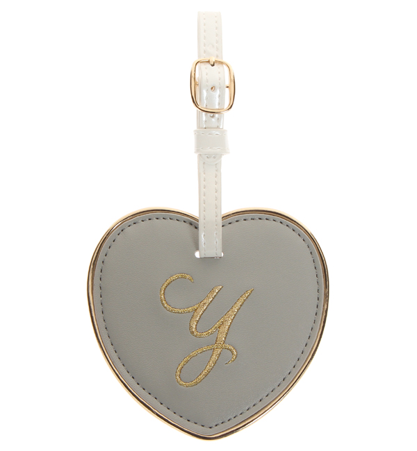 New イニシャルラゲージタグ グレーｘゴールド Jewelna Rose ジュエルナローズ の通販 アイルミネ