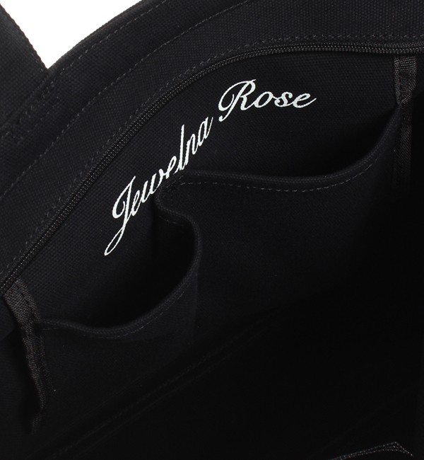 ジュエルナローズ イニシャルトート ブラック２ 天ファスナー付 Jewelna Rose ジュエルナローズ の通販 アイルミネ