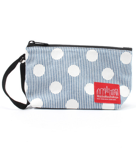 【マンハッタンポーテージ/Manhattan Portage】 Dot on Stripes Nylon Clutch【Store Limited】 [送料無料]