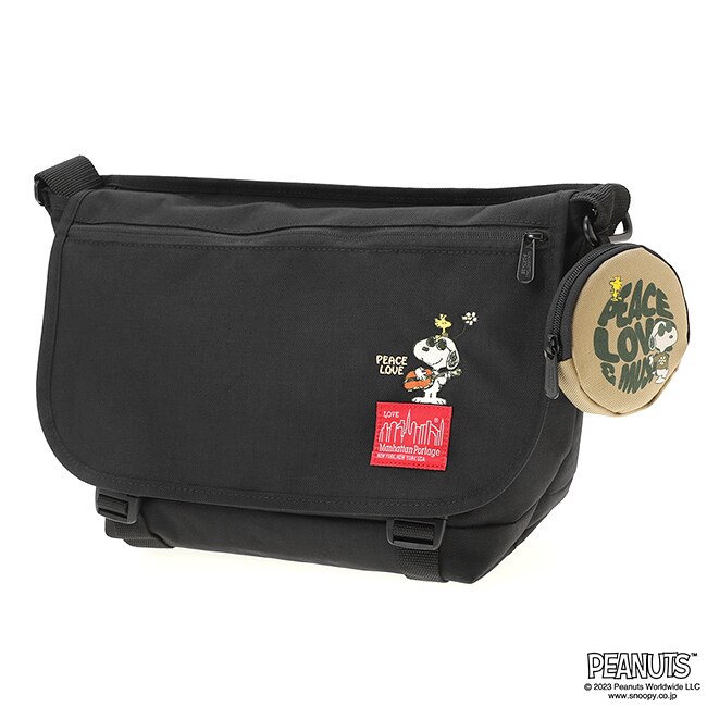 Nylon Messenger Bag JR Flap Zipper Pocket PEANUTS FW2023|Manhattan