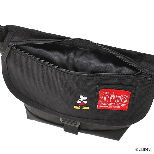 Nylon Messenger Bag Flap Zipper Pocket / Mickey Mouse|Manhattan