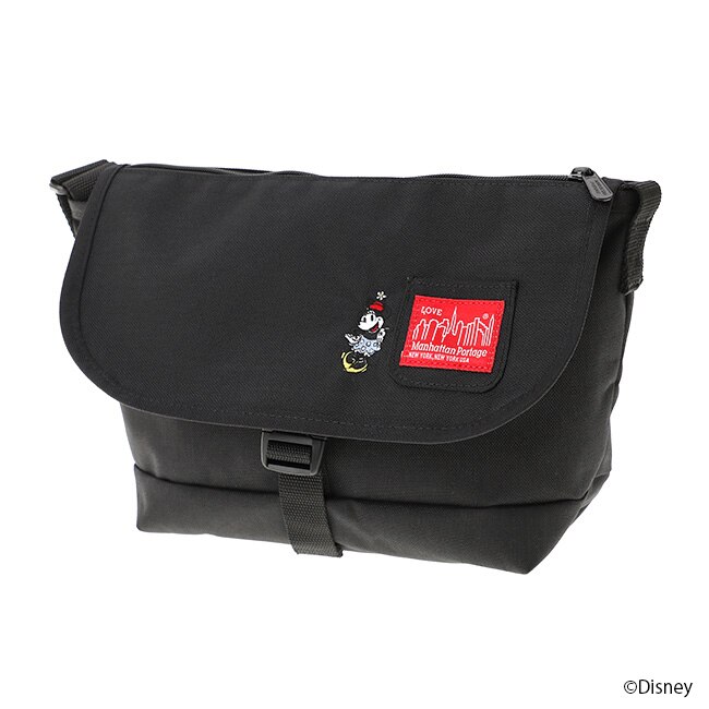 Nylon Messenger Bag JRS Flap Zipper Pocket / Minnie Mouse