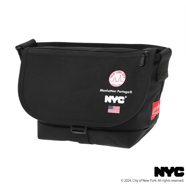 Nylon Messenger Bag JR Flap Zipper Pocket NEW YORK CITY|Manhattan