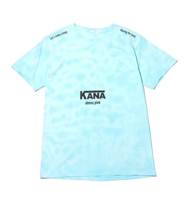 ＜アイルミネ＞【アトモス ピンク/atmos pink】 KANA x atmos pink タイダイ Tシャツ BLUE 20FA-I