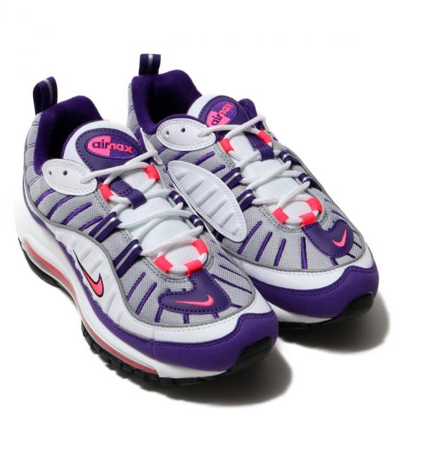 NIKE W AIR MAX 98 WHITE/RACER PINK-REFLECT SILVER-BLACK 19SP-I ...