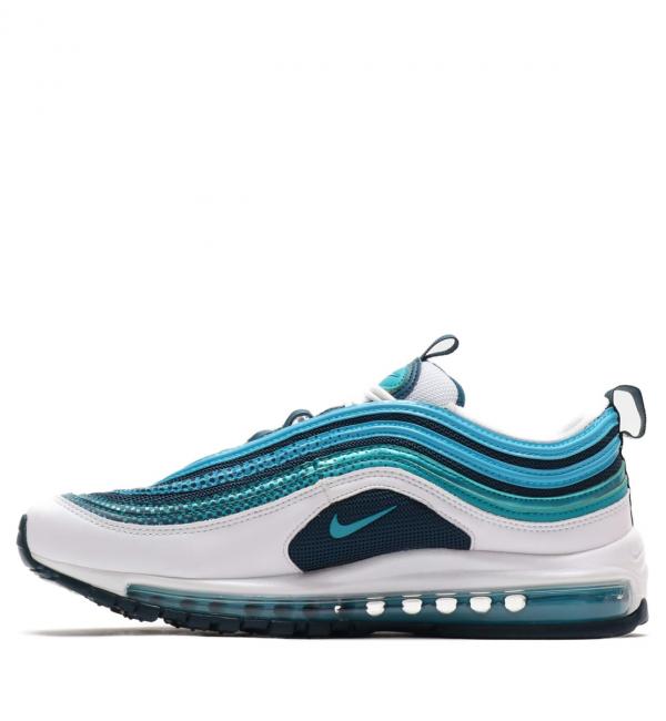 NIKE AIR MAX 97 SE WHITE/SPRT TEAL-NGHTSHD-BL FRY 19SU-S|atmos 