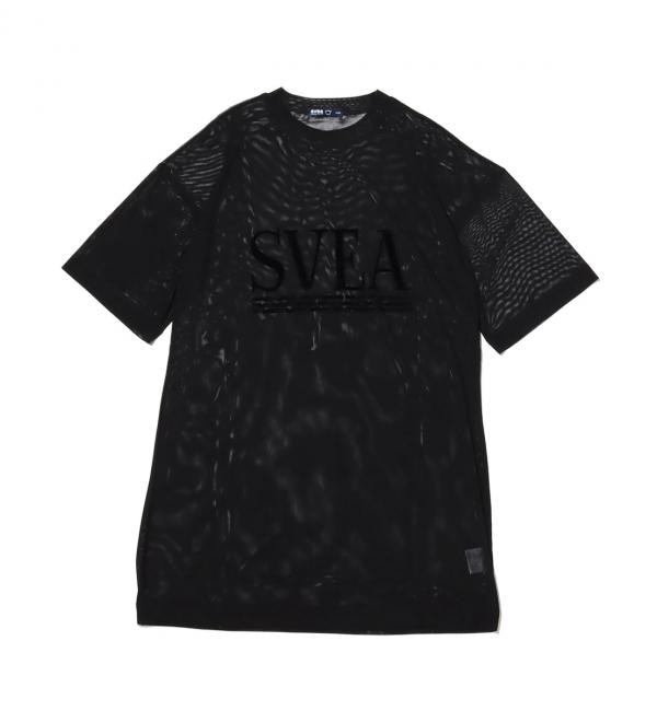 ＜アイルミネ＞【アトモス ピンク/atmos pink】 SVEA W. Mesh T-Shirt Dress BLACK 20HO-I