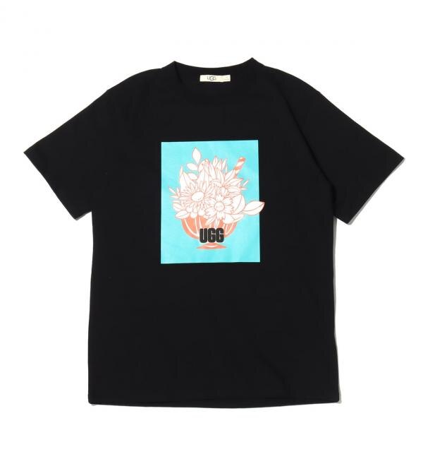 ＜アイルミネ＞【アトモス ピンク/atmos pink】 UGG x Luise Ono Box Print T-Shirts BLACK 20SS-S画像