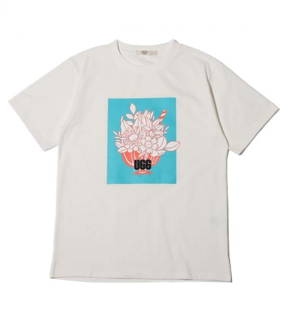 ＜アイルミネ＞【アトモス ピンク/atmos pink】 UGG x Luise Ono Box Print T-Shirts WHITE 20SS-S