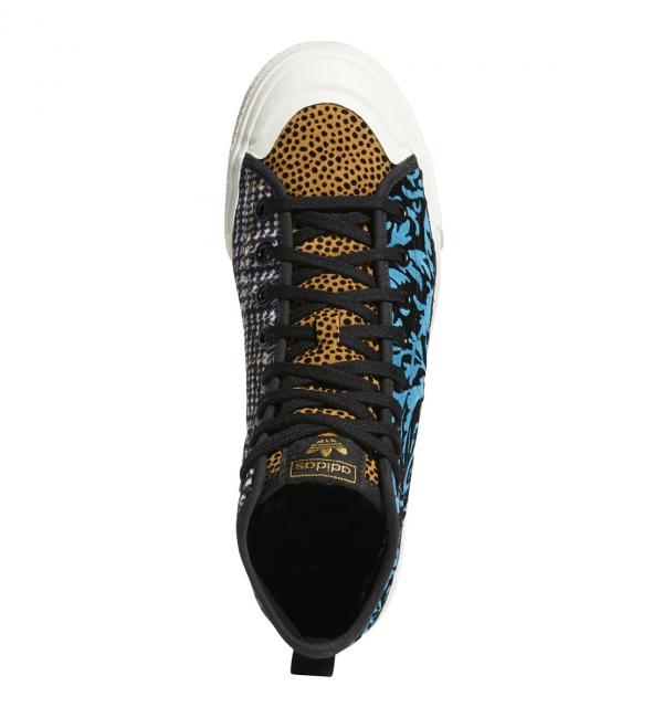 adidas NIZZA HI RF CORE BLACK/CHORK WHITE/MESA 21SS-I|atmos pink