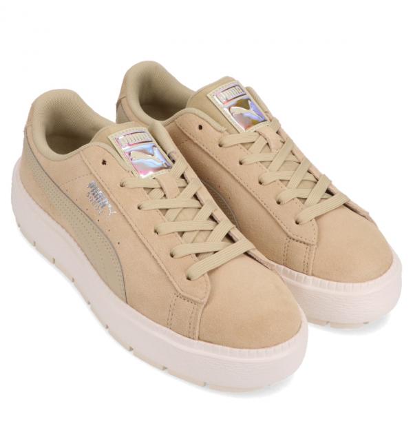 Puma suede platform trace on sale beige