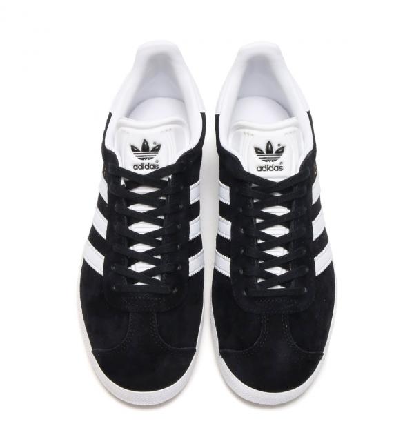 adidas OriginalsGAZELLE CORE BLACK/WHITE/GOLD MET 17SS-I|atmos