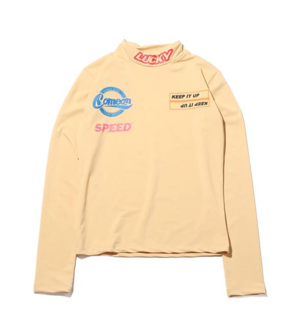 atmos pink タートル タイト トップス BEIGE 19FA-I|atmos pink