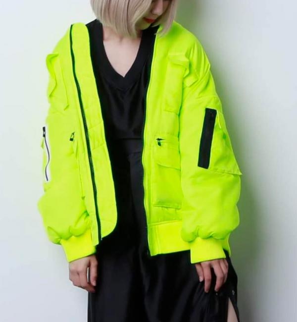 atmos pink フィッシング ブルゾン YELLOW 19FA-I|atmos pink(アトモス ピンク)の通販|アイルミネ アトモスピンク atmos pink ジャケット エナメルブルゾン (BLACK) 22FA-I