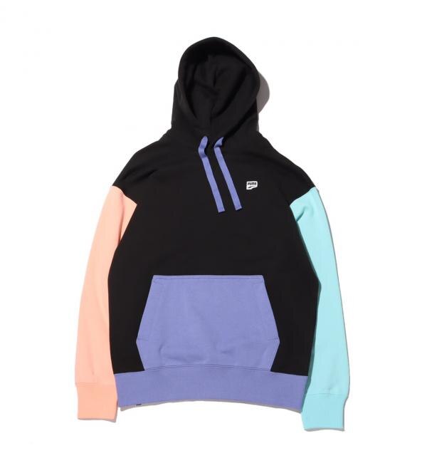 black and pink puma hoodie