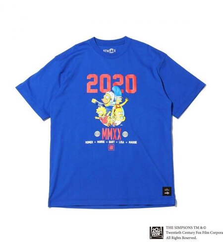 Atmos Lab X The Simpsons Family Tee Royal sp S Atmos Pink アトモス ピンク の通販 アイルミネ