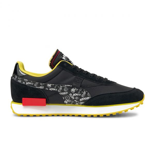 puma future rider black red