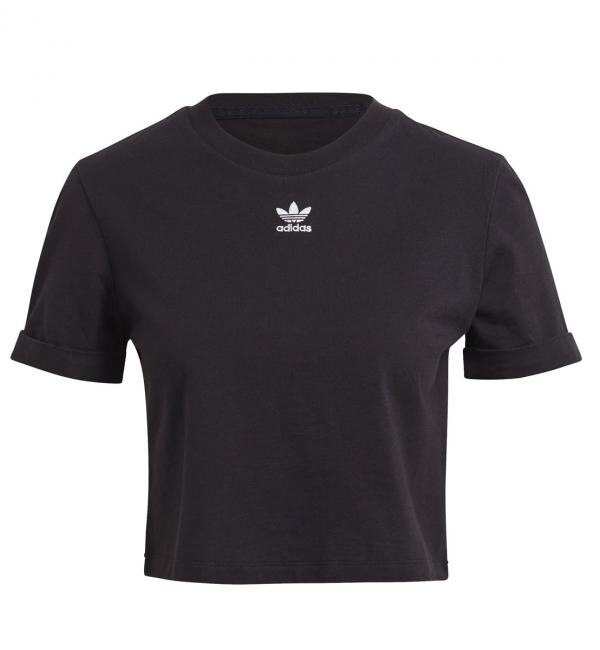 adidas cropped top black