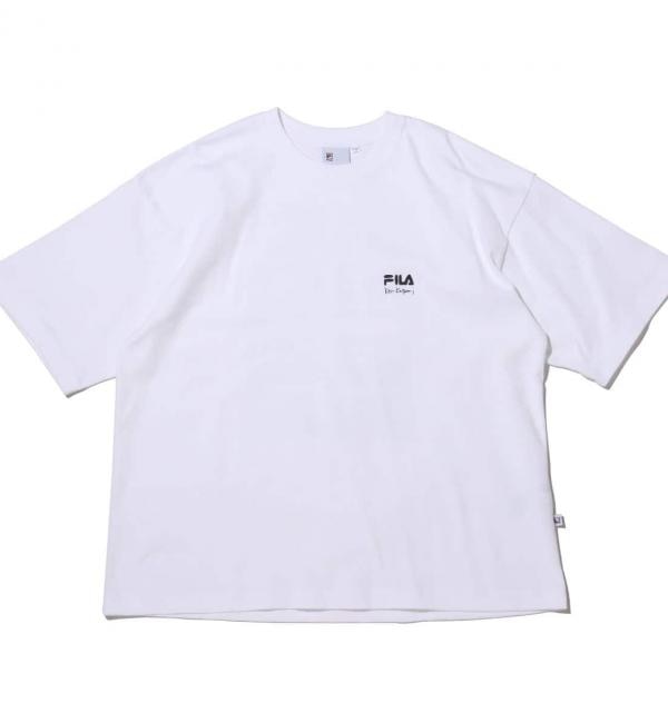 ＜アイルミネ＞【アトモス ピンク/atmos pink】 FILA x Ken Kagami American T SHIRTS WHITE 21SS-I