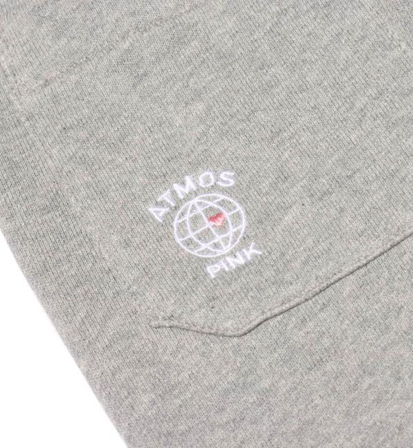 atmos pink カッティング スウェット ワイドパンツ GRAY 21SP-I|atmos