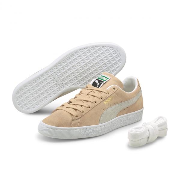 PUMA SUEDE CLASSIC XXI Shifting Sand-Puma White 21SU-I|atmos pink