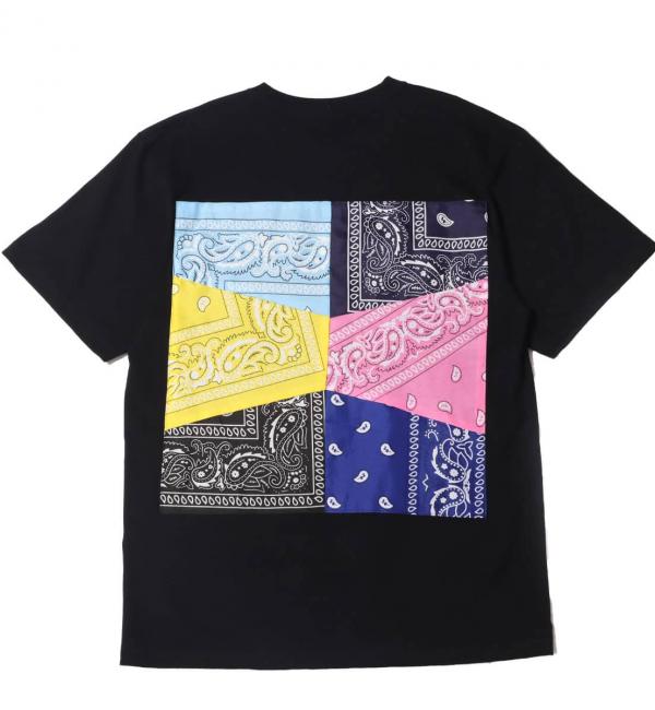 atmos REMAKE BANDANA TEE B BLACK 21SP-I|atmos pink(アトモス ピンク