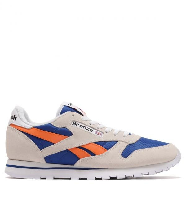 Orange and blue cheap reebok classics