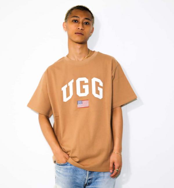 UGG US 刺繍ロゴ Tシャツ BEIGE 21FW-I|atmos pink(アトモス ピンク)の ...
