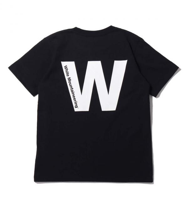 WHITE MOUNTAINEERING BIG W LOGO PRINTED T-SHIRT BLACK 21SP-I