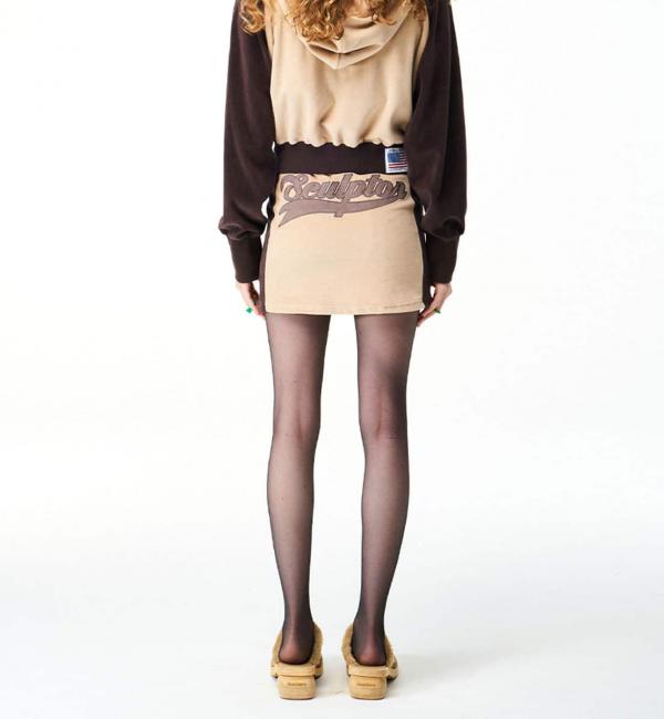SCULPTOR Velour Track Skirt BEIGE 21FA-I|atmos pink(アトモス